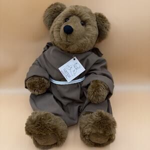 Vintage 1988 Pamela Bears “Bro. Bearnabas” Handmade Teddy Bear w/ Tag Franciscan